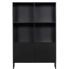 Wohnen Regale<100x155x40 Moderner Schrank in Schwarz - Nick