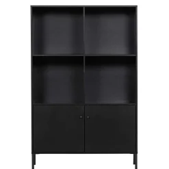 Wohnen Regale<100x155x40 Moderner Schrank in Schwarz - Nick