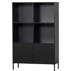 Wohnen Regale<100x155x40 Moderner Schrank in Schwarz - Nick