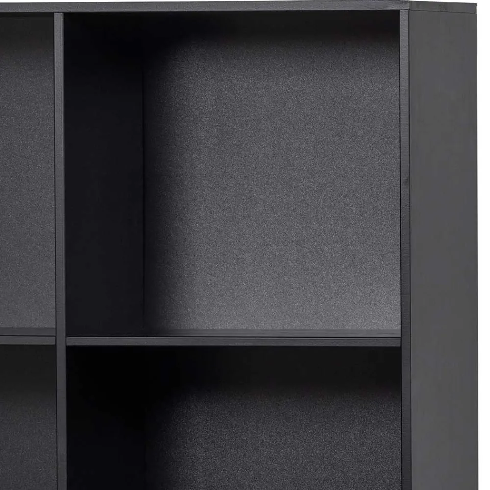 Wohnen Regale<100x155x40 Moderner Schrank in Schwarz - Nick