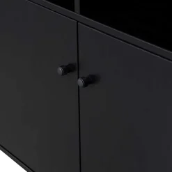 Wohnen Regale<100x155x40 Moderner Schrank in Schwarz - Nick