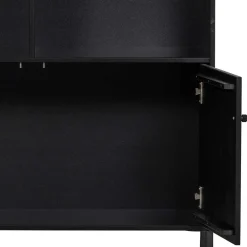 Wohnen Regale<100x155x40 Moderner Schrank in Schwarz - Nick