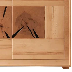 Wohnen Sideboards<172x86x40 Modernes Kernbuche Sideboard 3-türig - Sarosca