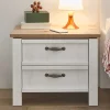 Wohnen Kommoden<62x50x41 Nachtkommode im Landhausstil - Malvissa