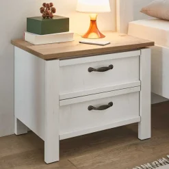Wohnen Kommoden<62x50x41 Nachtkommode im Landhausstil - Malvissa