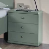 Wohnen Kommoden<50x57x36 Nachtkommode in Graugrün - Rajavo