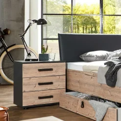 Wohnen Kommoden<52x58x38 Nachtkommode in Tanne Dekor - Ardila