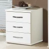 Wohnen Kommoden<46x58x40 Nachtkommode mit drei Schubladen - Miracella