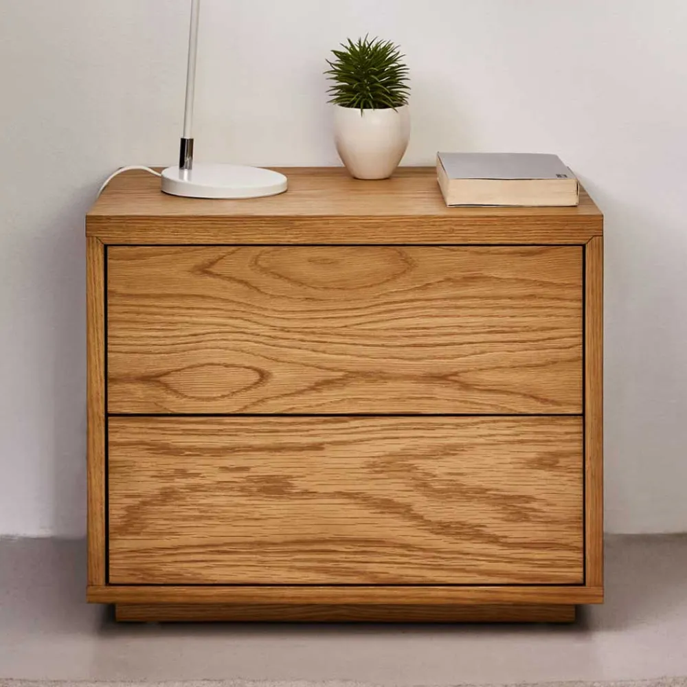 Wohnen Kommoden<53x44x36 Nachtkommode mit Sockel - Elastian