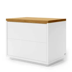 Wohnen Kommoden<53x44x36 Nachtkommode mit Sockelgestell - Vintilias