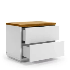 Wohnen Kommoden<53x44x36 Nachtkommode mit Sockelgestell - Vintilias