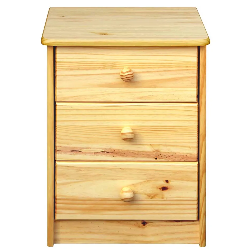 Wohnen Kommoden<43x57x35 Nachtschrank mit drei Schubladen - Kascanu