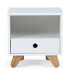 Wohnen Kommoden<40x40x35 Nachtschrank mit Fach & Schublade - Kinfada