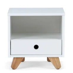 Wohnen Kommoden<40x40x35 Nachtschrank mit Fach & Schublade - Kinfada