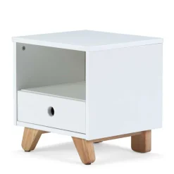 Wohnen Kommoden<40x40x35 Nachtschrank mit Fach & Schublade - Kinfada