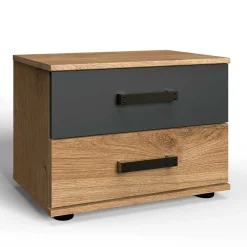 Wohnen Kommoden<52x40x38 Nachtschrank mit zwei Schubladen - Enegal