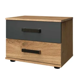 Wohnen Kommoden<52x40x38 Nachtschrank mit zwei Schubladen - Enegal