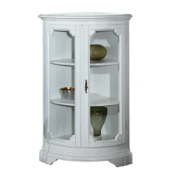 Wohnen Vitrinen<52x112x52 Niedrige Eckvitrine im Vintage Look - Zarinas