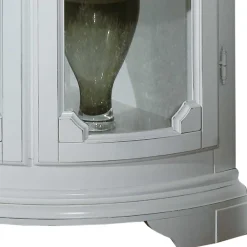 Wohnen Vitrinen<52x112x52 Niedrige Eckvitrine im Vintage Look - Zarinas