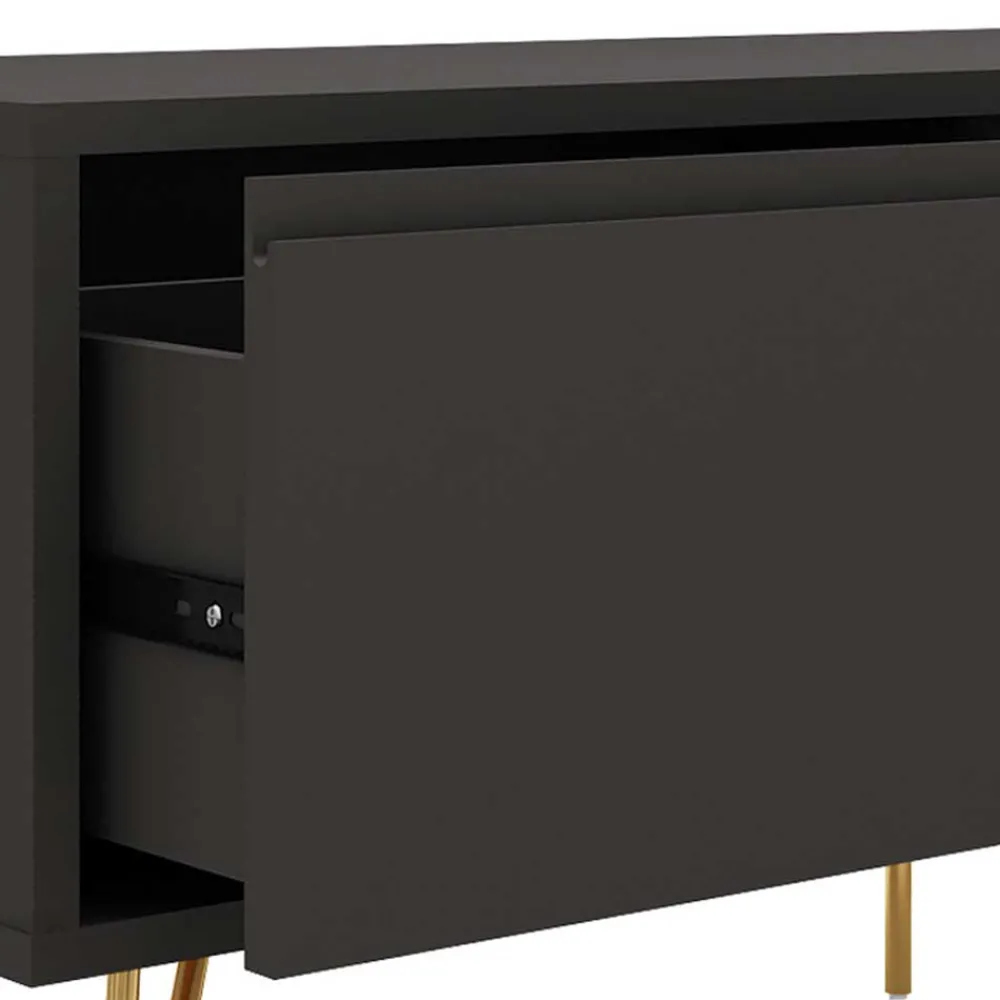 Wohnen Tv & Hifi-Möbel|Lowboards<120x45x40 Niedrige Kommode mit Klappe & Schublade - Tascam