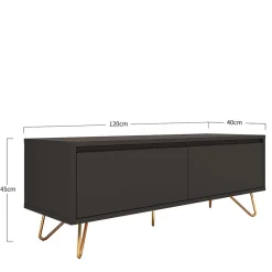 Wohnen Tv & Hifi-Möbel|Lowboards<120x45x40 Niedrige Kommode mit Klappe & Schublade - Tascam