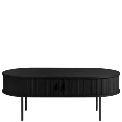 Wohnen Tische<120x45x60 Ovaler Couchtisch im Skandi Design - Venutura