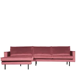Wohnen Sofas<300x85x155 Polsterecke in Pink & Schwarz - Majanco