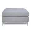 Wohnen Hocker<85x53x85 Polsterhocker in Blaugrau - Tryvial