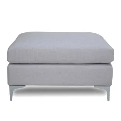 Wohnen Hocker<85x53x85 Polsterhocker in Blaugrau - Tryvial