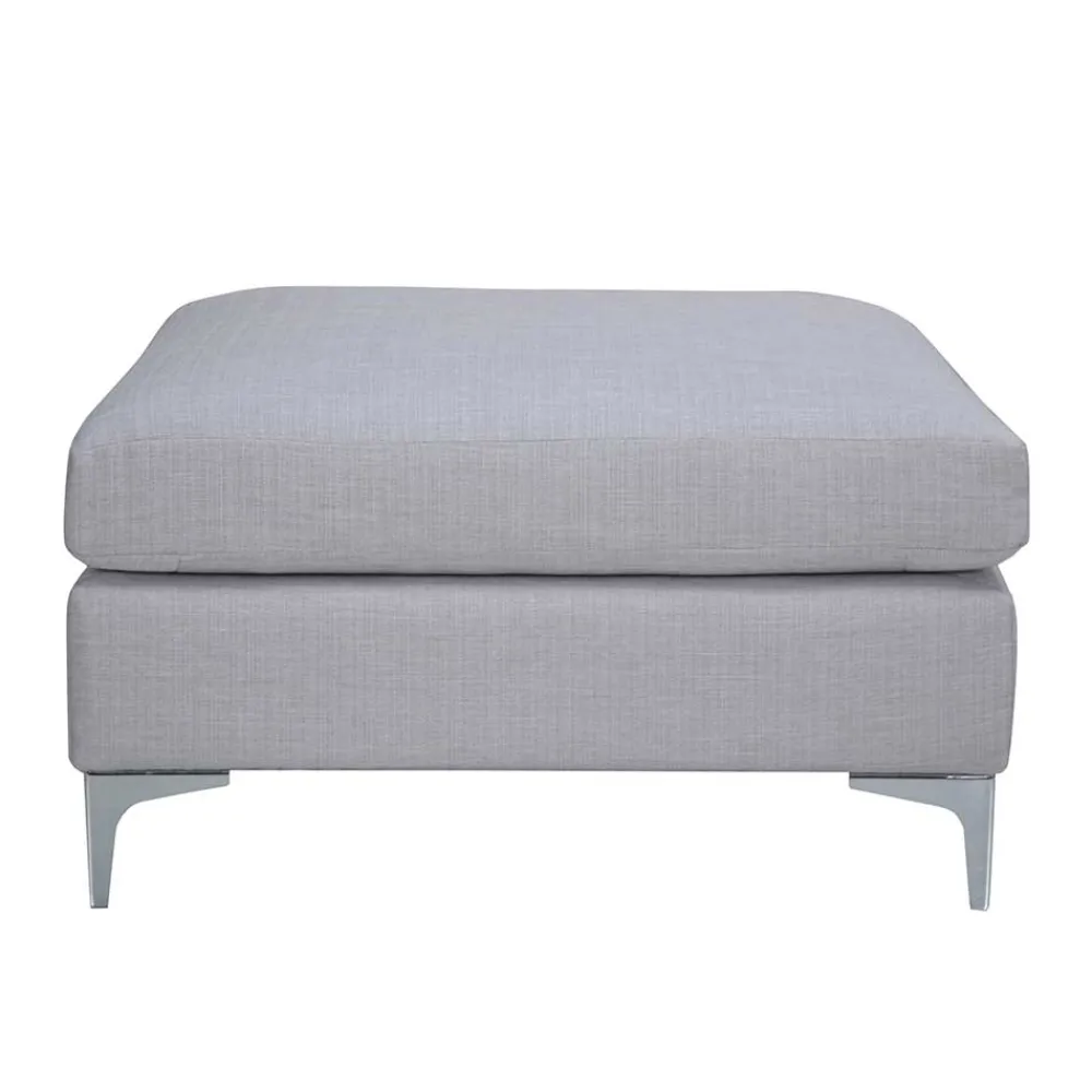 Wohnen Hocker<85x53x85 Polsterhocker in Blaugrau - Tryvial