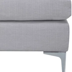 Wohnen Hocker<85x53x85 Polsterhocker in Blaugrau - Tryvial