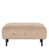 Wohnen Hocker<90x45x90 Polsterhocker in Cremefarben - Leoniara