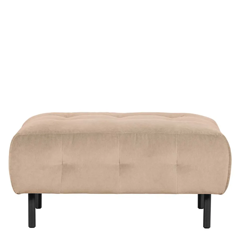 Wohnen Hocker<90x45x90 Polsterhocker in Cremefarben - Leoniara