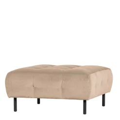Wohnen Hocker<90x45x90 Polsterhocker in Cremefarben - Leoniara
