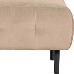 Wohnen Hocker<90x45x90 Polsterhocker in Cremefarben - Leoniara