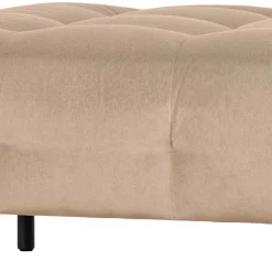Wohnen Hocker<90x45x90 Polsterhocker in Cremefarben - Leoniara
