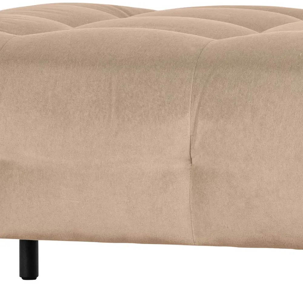 Wohnen Hocker<90x45x90 Polsterhocker in Cremefarben - Leoniara