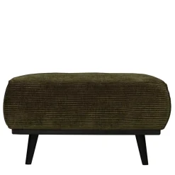 Wohnen Hocker<80x40x55 Polsterhocker in Dunkelgrün - Pleano
