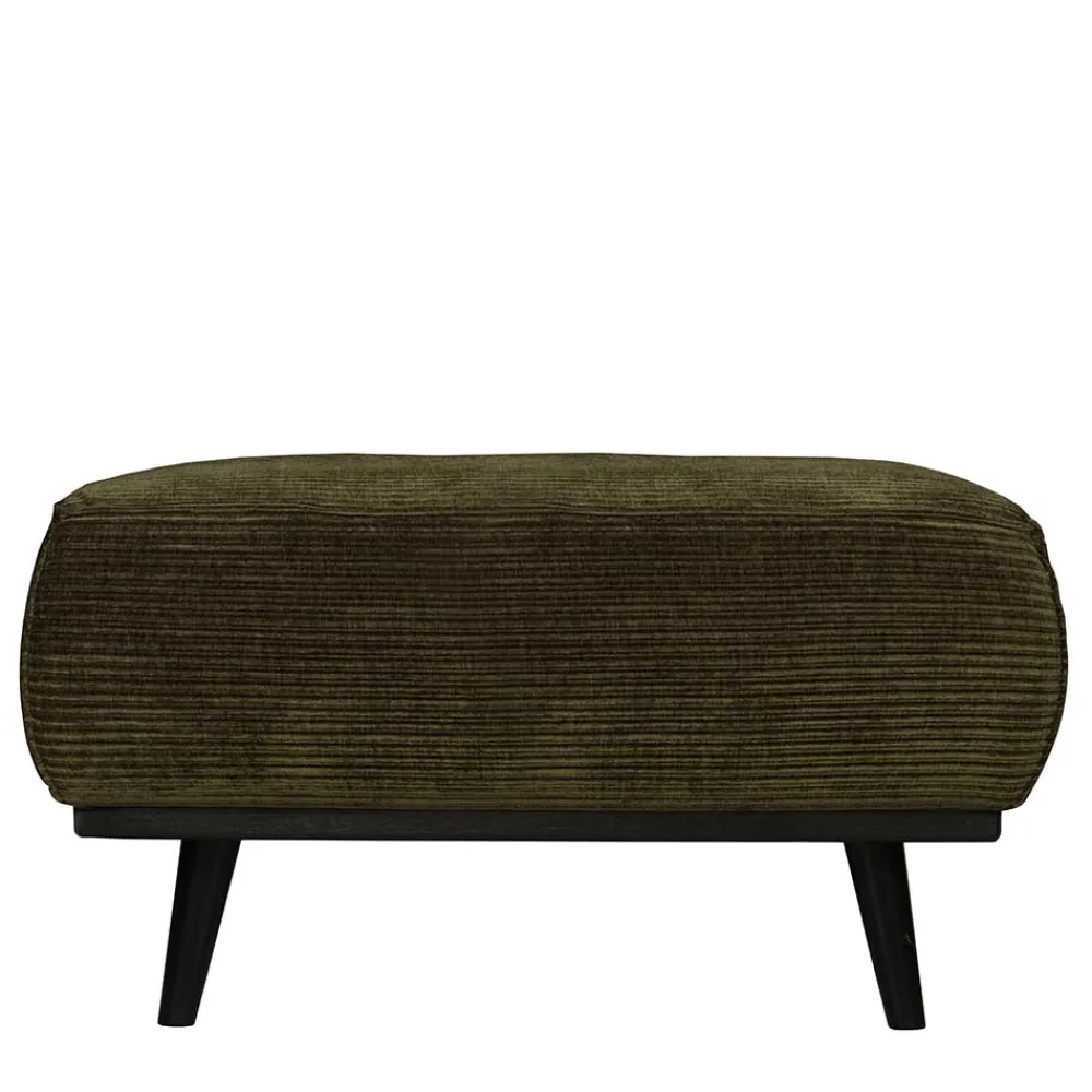 Wohnen Hocker<80x40x55 Polsterhocker in Dunkelgrün - Pleano