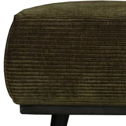Wohnen Hocker<80x40x55 Polsterhocker in Dunkelgrün - Pleano