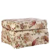 Wohnen Hocker<74x52x60 Polsterhocker mit Blumen Stoff - Kammas