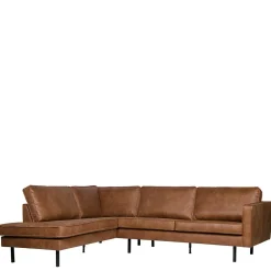 Wohnen Sofas<266x85x213 Recyclingleder Ecksofa in Cognac Braun - Huropa
