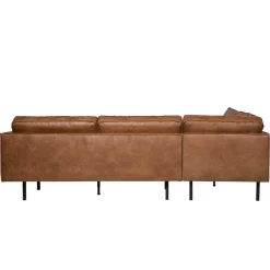 Wohnen Sofas<266x85x213 Recyclingleder Ecksofa in Cognac Braun - Huropa