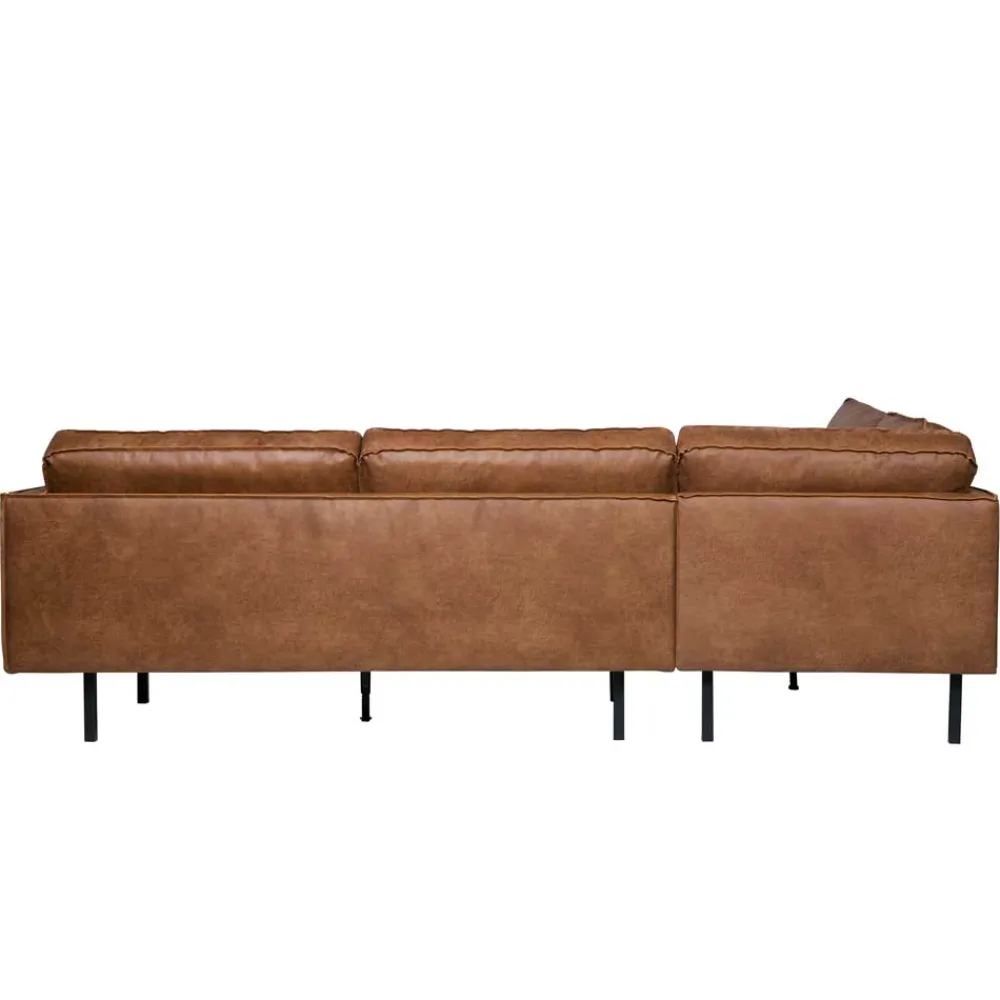 Wohnen Sofas<266x85x213 Recyclingleder Ecksofa in Cognac Braun - Huropa