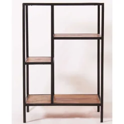 Wohnen Regale<50x75x35 Regal aus Altmetall in Schwarz - Mendoza I