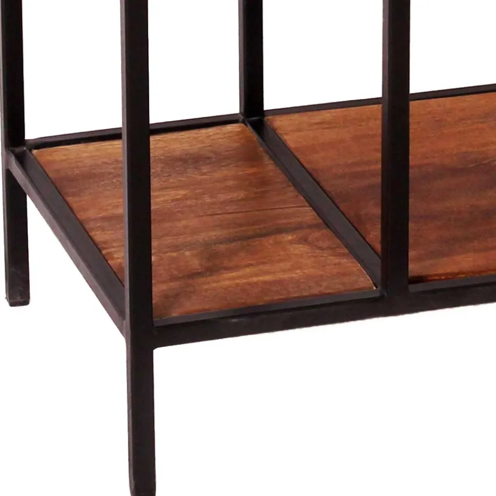 Wohnen Regale<50x75x35 Regal aus Altmetall in Schwarz - Mendoza I