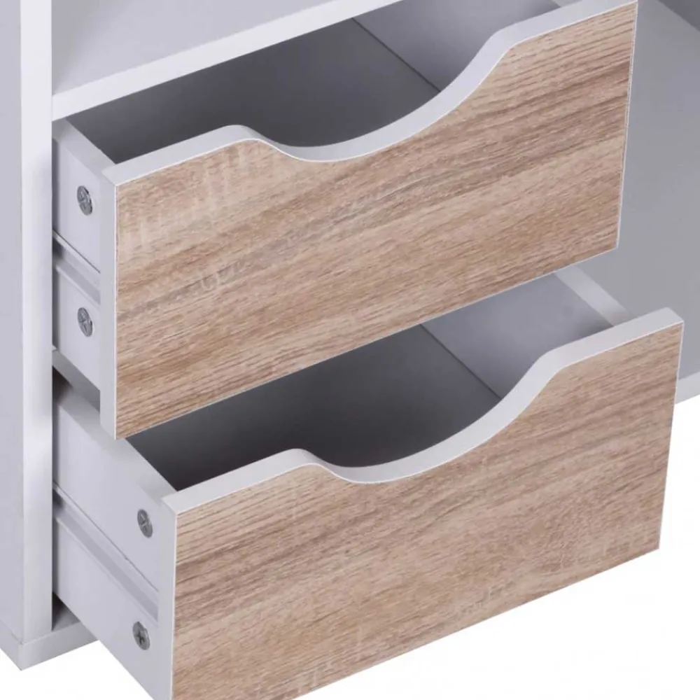 Wohnen Regale<60x120x29 Regal mit 6 Fächern & Tür - Zyricos