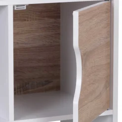 Wohnen Regale<60x120x29 Regal mit 6 Fächern & Tür - Zyricos