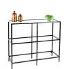 Wohnen Regale<100x93x36 Regal mit drei - Glasablagen