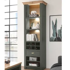 Wohnen Regale<68x207x45 Regal mit Schublade & 11 Fächern - Eylan